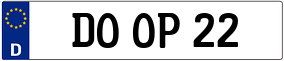 Trailer License Plate